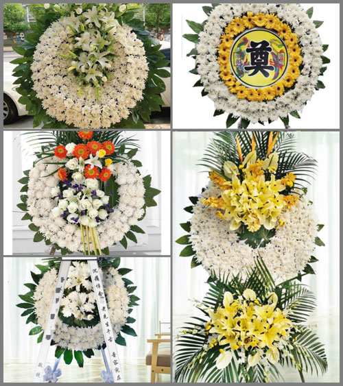 湖北孝感市大悟县大新镇八口塘村花圈速递